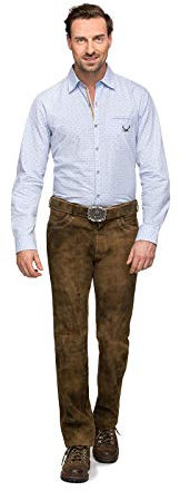 Stockerpoint Herren Rocco3 Trachtenlederhose, Havanna, 46