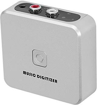 Topiky Digitalizador de música, 128Kbps 3.5mm Audio Canales Izquierdo y Derecho Digitalizador de MP3 Guardar en Disco U/Tarjeta SD