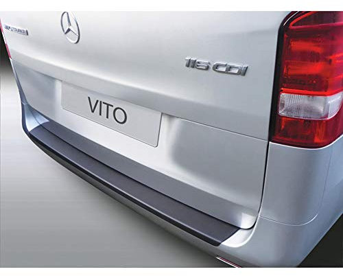 RGM ABS Heckstoßstangenschutz kompatibel mit Mercedes Vito/V-Klasse/AMG/Viano Facelift 3/2019- Schwarz