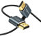 Twozoh Extra Fino Cable HDMI en ángulo Izquierdo 90° Grados 2M, HDMI Cable Delgado Compatible con 3D/4K@60Hz