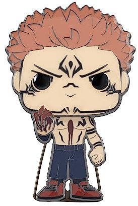 Funko Pop! Large Enamel Pin ANIME: Jujutsu Kaisen - Mahito - Sakuna Emaille-Nadeln - Niedliche Brosche Zum Sammeln - Für Rucksäcke & Taschen - Geschenkidee - Offizielle Handelswaren