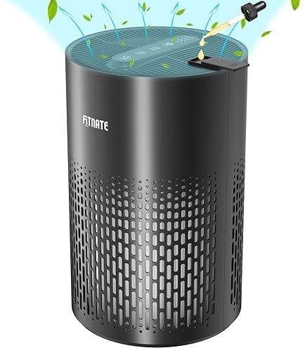 FITNATE Air purifier with Essential Oil Diffuser, Air Purifiers for Large Room Up to 215 Sq. Ft and Filters 99.9% of Allergens, True HEPA Filter,Pet Dander, Dust, 20dB Quiet Air Cleaner for Bedroom