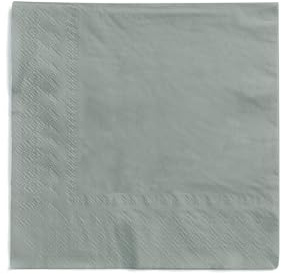MANK Serviette in GRAU, 3-lagig, Tissue, 33x33 cm, 1/4 Falz, 100 Stück, elegante Papierservietten für Gastronomie, Bar, Restaurant & Events - Ideal für Festlichkeiten