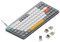 Nuphy Air75 v2 Mechanical Keyboard QMK/VIA, 75% Low Profile Wireless Keyboard, Bluetooth 5.1, 2.4GHz & Wired Connection, Compatible with Windows and Mac OS Systems - Lunar Gray Switch Brown