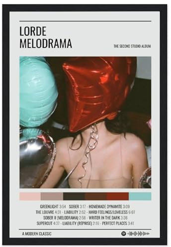 Zamgg Lorde Melodrama-Poster, Wandkunst, Dekor, Leinwandposter und Drucke für Zimmer, ästhetisch, 20 x 30 cm
