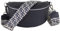 MIRROSI® Bauchtasche Damen, Echtleder, Made in Italy, Umhängetasche, Brusttasche, Crossbody Bag (1 Tasche & 2 Gurte) (Navy (Netz), Große Tasche (28x18x9cm))