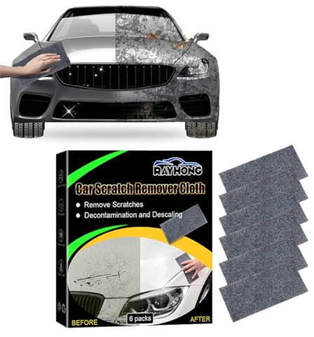 Nano Sparkle Tuch, Nanomagic Tuch Car Scratch Remover, 2025 Nano Sparkle Tuchs für Auto Kratzer Entfernen Reparatur, für Reparatur von leichten Kratzfarben,Lackpflege, Autoreinigung (6 Stück)