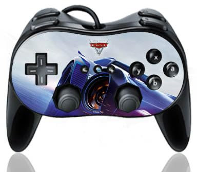 Skin kompatibel mit Nintendo Wii Classic Controller Pro Folie Sticker Disney Pixar Jackson Storm Cars