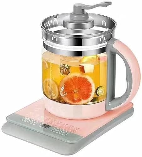 Electric Glass Kettle Handle Boiling Pink Adjustable Temperature Kettle Tea Smart Vintage (Color : A, Size