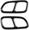 Auspuffblende Für Mercedes Für Benz SLK CLA Klasse R172 CLS C218 SL R230 Zubehör Autos Hinten Auspuff Endrohr Abdeckung Trim(Schwarz)