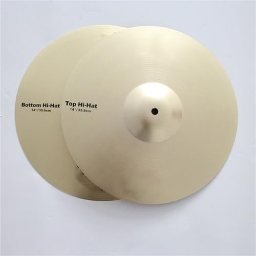 Juego de platillos Q7 Accent Platillos de 14 pulgadas Hi-Hat 16 pulgadas 18 pulgadas Crash Cymbal 20 pulgadas Ride Platillo de aleación (14 pulgadas x 2)