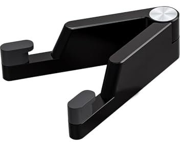 kinoco Support de Bureau Pliable pour Téléphone et Tablette, Réglable, 10,2-26,7 cm, Noir