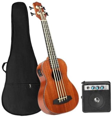 Ukulele Ukulele Mit Mahagonikorpus EQ Und Verstärker Geeignet Für Anfänger Erwachsene