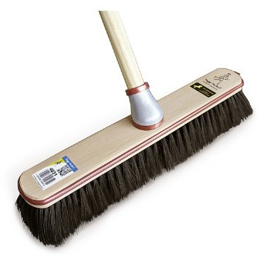 Peggy Perfect Laminat- und Parkettbesen mit Maisborsten und Bambusgriff, inkl. Kehrschaufel für Laminat- und Holzböden