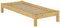 Erst-Holz® Einzelbett Futonbett 90x200 Kiefer Natur Massivholz-Jugendbett Singlebett Rollrost