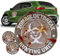 Zombie Hunting Unit Grey Logo Decal Set
