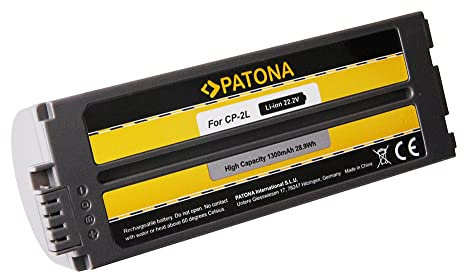 PATONA NB-CP1L NB-CP2L Akku 1300mAh Ersatzakku kompatibel mit Canon Selphy CP100 CP200 CP300 CP400 CP500 CP600 CP710 CP800 CP900 CP1000 CP1200 CP1300 CP1500 CP 1500 Fotodrucker CP1L CP2L CP 1L 2L