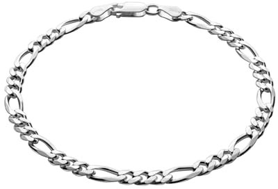 Herrenarmband Aus Massivem 925 Silber Mit Robuster Panzergliederkette Und Sicherem Karabinerverschluss