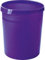 HAN Papelera Grip de 18 litros, con 2 asas, estable, redonda, color lila