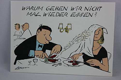 Inkognito Postkarte A6 • 071 ''Warum gehen wir nicht mal wieder essen Künstler: Loriot