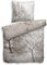 Heckett Lane Mako-Satin Wendebettwäsche Roni 135x200 (80x80) Naturell