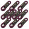 10 x 10m Male to Female XLR Mic Leads/Balanced Microphone Cables / 8 Colours / 10 Pack Purple