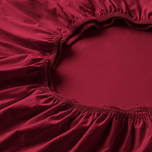 ESTELLA Spannbetttuch Feinjersey | Kirsch