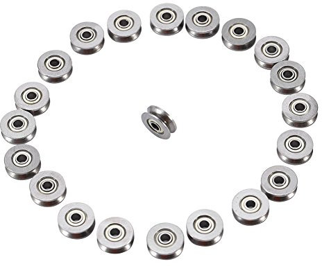 20 Stück Kugellager V623ZZ Riemenscheibe aus Karbonstahl für Linearschiene System 3 x 12 x 4 mm