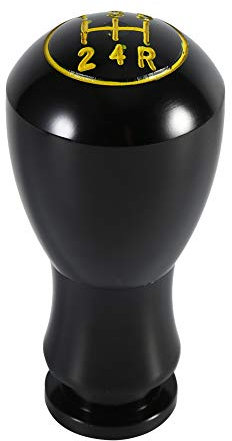 Keenso Universal Automatik 5 Gang Schaltknauf Aluminium Auto Schaltknauf Stick Head Hebel(Schwarz)