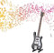 Miniaturinstrument Ornament Black Bass Guitar Replica Modell mit Ständer und Koffer Dekoration