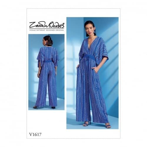 Vogue Sewing Pattern 1617 Jumpsuits Y (XSM-SML-MED)
