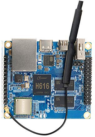 Orange Pi Zero 2 512MB/1GB H616 Quad Core Open-Source Mini Board,Support 1000M Ethernet Port and WiFi, BT5.0, Android10, Ubuntu, Debian (OPI Zero 2 1GB, Eur Power supply + heat sink + 16G memory card)