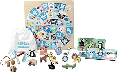 Jeux des Tout-Petits Michelle Carlslund Coffret Éducatif Enfant Dès 2 Ans | Plusieurs activités regroupées | design coloré et illustré | développe motricité et observation | idée cadeau très ludique