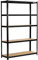 Rhino Racking - 10 Bays - 5 Tier Heavy-Duty Industrial Storage Shelves - Black - 180x120x40cm