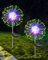Dekofun Solarlampen für Außen 2 Stück 120 LED Solarleuchten Garten, 8 Modi Pusteblume Gartenstecker Winterfest Solar Feuerwerk Gartenbeleuchtung für Weg Balkon Blumenkasten Terrasse Deko - Mehrfarbig