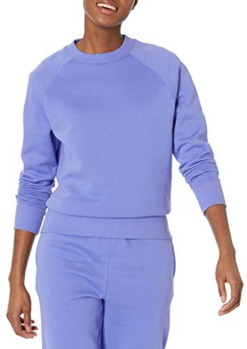 Amazon Essentials Felpa Girocollo A Maniche Lunghe dalla vestibilità Comoda (Disponibile in Taglie Forti) Donna, Blu Porpora, XXL
