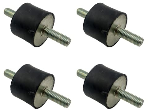 RUBBERGIANT M10-40x30mm Gummi-Spulenhalterungen Anti-Vibrationsspule für Luftkompressor Stoßdämpfer Zylinder (Gewinde M10x28mm I - 40mm D x 30mm H)