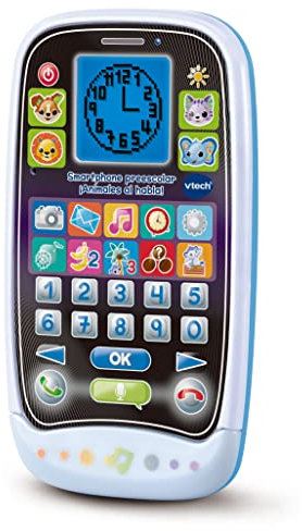 VTech - Smartphone Vorschule Tiere sprechen, pädagogisches Smartphone, Spielzeug für Kinder +2 Jahre, ESP-Version