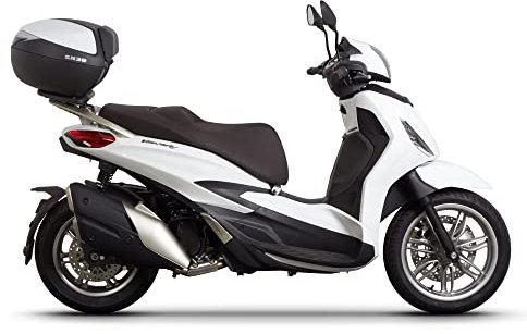 E-BIKERS SHAD SH39 Topcase Topcase 40 l weiß mit Rückenlehne + Halterung Beverly 300 400 HPE S