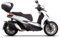 E-BIKERS SHAD SH39 Topcase Topcase 40 l weiß mit Rückenlehne + Halterung Beverly 300 400 HPE S