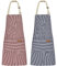 Riqiaqia 2 Pack kochschürze damen, küchenschürze mit 2 Taschen zum Kochen, Backen, Malen, Hausarbeit