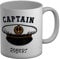 Shopagift Personalised Captain Mug Sailor Captains Boat Ship Hat White 11oz Large Gift Cup