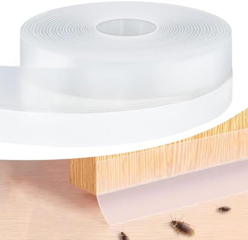 Dichtungsstreifen Silikon Selbstklebend, 5m×35mm Transparent Selbstklebend Silikon Dichtungsband, Multifunktions Zugluftstopper für Tür Und Fenster, Schalldicht, Winddicht, Staubschut,Insektenschutz