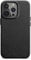 WIIUKA Hülle für iPhone 15 Pro Max, Leder aus Deutschland, Lederhülle extra Dünn, Premium Handyhülle, Case, Qi, Schwarz