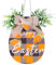 Honitra Frohe Ostern Türschild, Ei geformte Ostern Zeichen, Ostern Willkommensschild für Haustür-Wand Deocr, hölzernes Ostern Zeichen mit Bogen und Blätter, Happy Easter Zeichen für Türdekorationen
