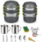 DUOJIN Kit de Utensilios de Cocina Camping Utensilios de Cocina para Acampar para 1-2 Personas Camping Cookware Outdoor Juego de Utensilios de Cocina para Viaje, Excursión, Senderismo, BBQ, Picnic