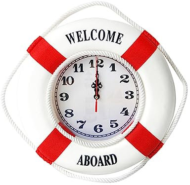 Ciieeo Wanduhr Rot 35cm Dekorative Uhr Für Schlafzimmer Büro Wohnkultur Geschenkidee Zufälliger Stil