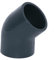 HAF® 1x PVC Fittings Winkel 45° mit 2X 40mm Klebemuffe - Winkelverbinder aus grauem PVC-U für Rohranschlüsse, Poolverrohrungen und vieles mehr... Qualität: Made in Europe. Menge: 1 Stück
