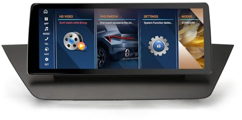 4GB+64GB 10,25 Zoll IPS Bildschirm Qualcomm Autoradio 8-Kern Android 16 GPS Navigation für BMW X1 E84 2009-2015 CIC Unterstützt Wireless CarPlay Android Auto Bluetooth 5.1 Idrive SWC WiFi DSP USB DAB+