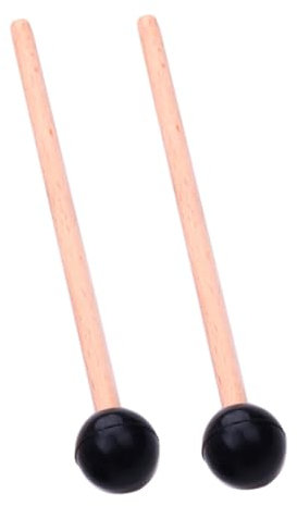 Mikinona 2Stücke Zungentrommel Schlägel Holzhammer für Marimba Percussion Instrumente Professionelle und Langlebige Trommelstöcke für Xylophon und Schlaginstrumente
